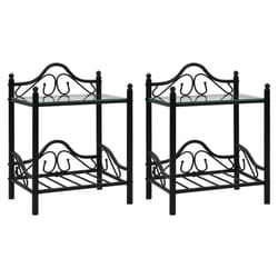 VidaXL 246727 Table de nuit et table de chevet Noir