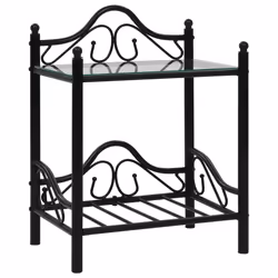 VidaXL 246727 Table de nuit et table de chevet Noir