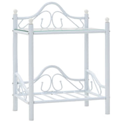 VidaXL 246728 Table de nuit et table de chevet Blanc