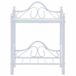VidaXL 246728 Table de nuit et table de chevet Blanc