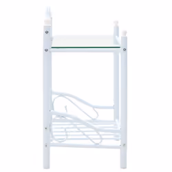 VidaXL 246728 Table de nuit et table de chevet Blanc