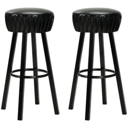 Vidaxl - Chaises de bar lot de 2 noir similicuir