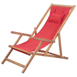 VidaXL 43995 chaise d'extérieur Terrace Siège rembourré Polyester Rouge