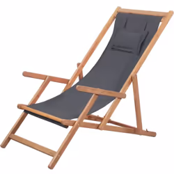 Profitez de votre temps libre sur notre confortable chaise de plage en bois ! La chaise de plage inclinable sera un excellent ...