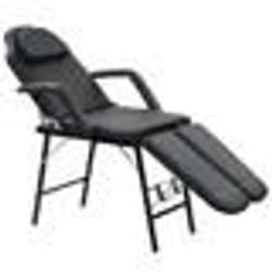 vidaXL Fauteuil de massage pour traitement facial Simili-cuir Noir