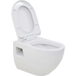 Vidaxl - wc suspendu en céramique Blanc