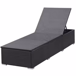 VidaXL 44404 chaise d'extérieur Linge Siège rembourré Polyuréthane, Acier Noir, Crème, Blanc - Vue supplémentaire 7