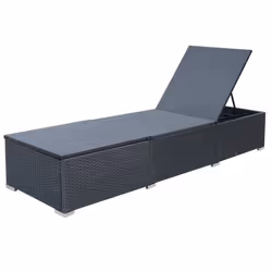 VidaXL 44406 chaise d'extérieur Linge Siège rembourré Polyuréthane, Acier Noir, Bleu - Vue supplémentaire 7