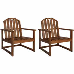 VidaXL 44033, Terrace, Bois d'acacia, 600 mm, 630 mm, 790 mm, 50 cm