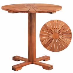 vidaXL Table de bistro 70x70 cm Bois d'acacia massif - TU
