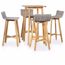 Notre ensemble de bar deviendra le point central de votre espace de vie intérieur et extérieur. L'ensemble est fait de bois d ...