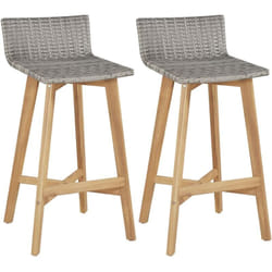 Vidaxl - Tabourets de bar lot de 2 bois d'acacia solide