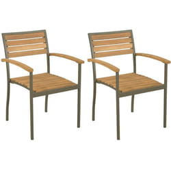 VidaXL 44236 chaise d'extérieur Terrace Bois d'acacia, Acier