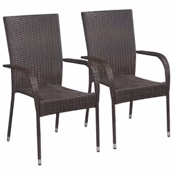 VidaXL 44237, Terrace, Polyuréthane, Acier, Marron, 555 mm, 535 mm, 950 mm