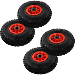 Vidaxl - Roues de diable 4 pcs Caoutchouc 3.00-4 (245x82)
