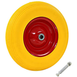 Vidaxl - Roue pour brouette avec axe pu solide 4.00-8 390 mm