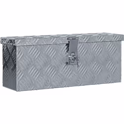 vidaXL Boîte en aluminium 48,5 x 14 x 20 cm Argenté - TU