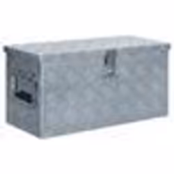 vidaXL Boîte en aluminium 61,5 x 26,5 x 30 cm Argenté - TU