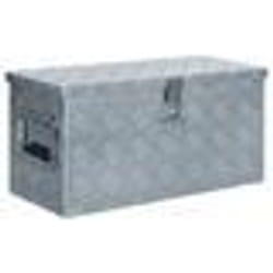 vidaXL Boîte en aluminium 61,5 x 26,5 x 30 cm Argenté - TU