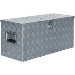 Vidaxl - Boîte en aluminium 90,5x35x40 cm Argenté
