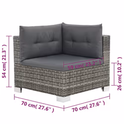 VidaXL 44426 ensemble de meubles de jardin - Vue supplémentaire 7
