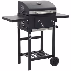 Ce gril de barbecue robuste au charbon de bois est idéal pour créer un festin en plein air pour votre famille et vos amis. Il ...