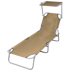 VidaXL 44292 chaise d'extérieur Linge Siège rembourré Polyester Taupe