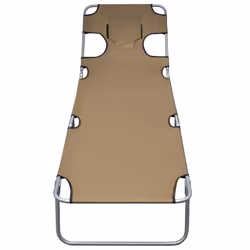 VidaXL 44296 chaise d'extérieur Linge Siège rembourré Polyester Taupe - Vue supplémentaire 3