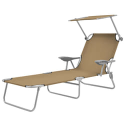 VidaXL 44297 chaise d'extérieur Linge Siège rembourré Polyester Taupe