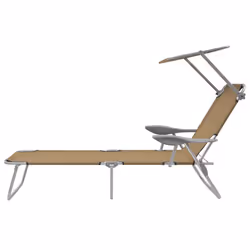 VidaXL 44297 chaise d'extérieur Linge Siège rembourré Polyester Taupe