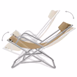 VidaXL 44298 chaise d'extérieur Terrace Polyvinyl chloride (PVC) Taupe