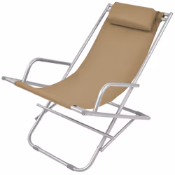 VidaXL 44298 chaise d'extérieur Terrace Polyvinyl chloride (PVC) Taupe