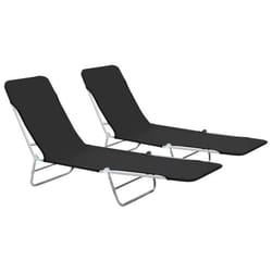 VidaXL 44300 chaise d'extérieur Linge Polyester Noir