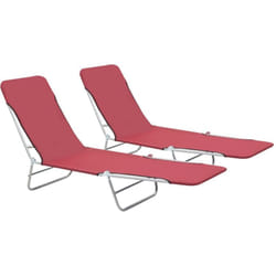 VidaXL 44301 chaise d'extérieur Linge Polyester Rouge