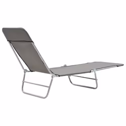 VidaXL 44302 chaise d'extérieur Linge Polyester Gris - Vue supplémentaire 7