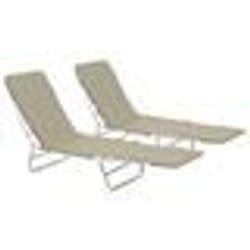 VidaXL 44303 chaise d'extérieur Linge Polyester Taupe