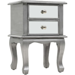 Vidaxl - Table de chevet miroir mdf et verre 34,5 x 30 x 50 cm