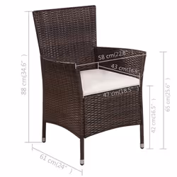 VidaXL 44093 ensemble de meubles de jardin - Vue supplémentaire 4