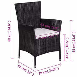 VidaXL 44094 ensemble de meubles de jardin - Vue supplémentaire 4