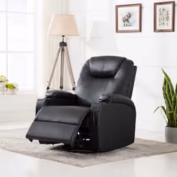 VidaXL 246635 Fauteuil massant électrique Noir