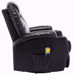 VidaXL 246635 Fauteuil massant électrique Noir