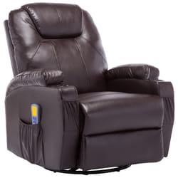 VidaXL 246636 Fauteuil massant électrique Marron