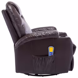 VidaXL 246636 Fauteuil massant électrique Marron - Vue supplémentaire 3