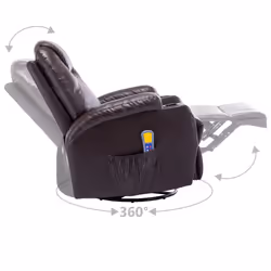 VidaXL 246636 Fauteuil massant électrique Marron - Vue supplémentaire 7