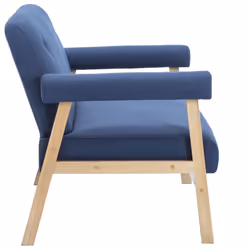 VidaXL 246649 canapé 2 siège(s) Bleu - Vue supplémentaire 4