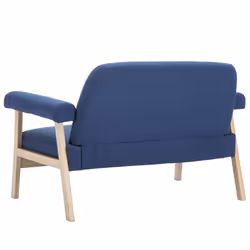VidaXL 246649 canapé 2 siège(s) Bleu - Vue supplémentaire 5