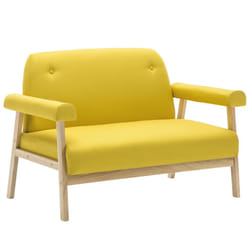 VidaXL 246652 canapé 2 siège(s) Jaune