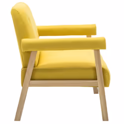 VidaXL 246652 canapé 2 siège(s) Jaune - Vue supplémentaire 4
