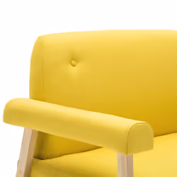 VidaXL 246652 canapé 2 siège(s) Jaune - Vue supplémentaire 6