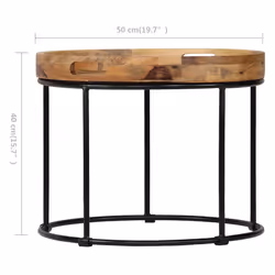 VidaXL 246672 Table à café, latérale et de salon - Vue supplémentaire 8